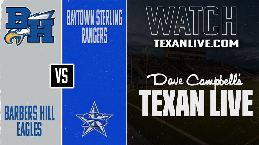 Barbers Hill vs Baytown Sterling - 7:00PM - 10/2/2025 - Football - Live from Stallworth Stadium