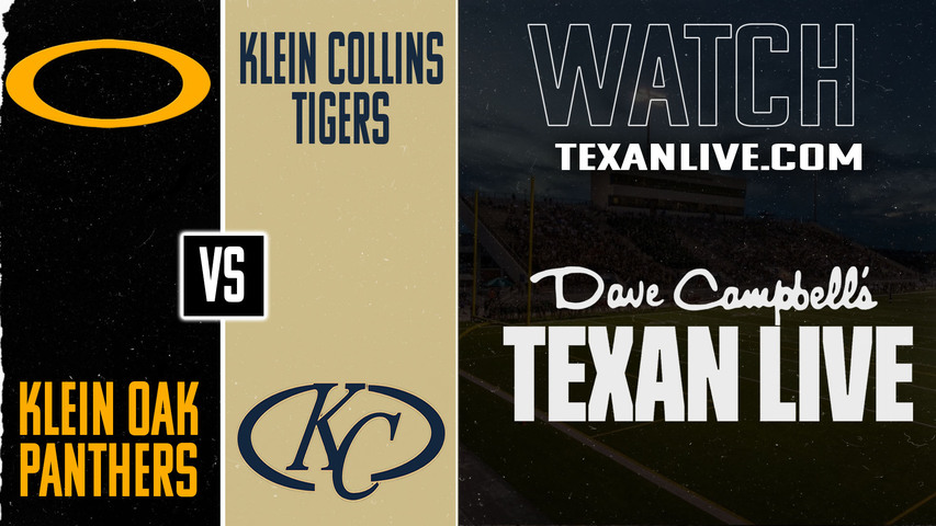 Klein Oak vs Klein Collins - 7:00PM - 10/3/2025 - Football - Live from Klein Memorial Stadium