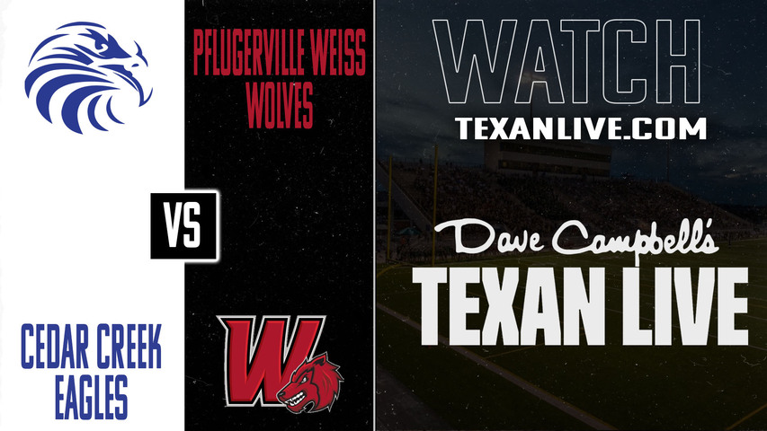 Cedar Creek vs Pflugerville Weiss - 7:00PM - 10/3/2025 - Football - Live from The Pfield