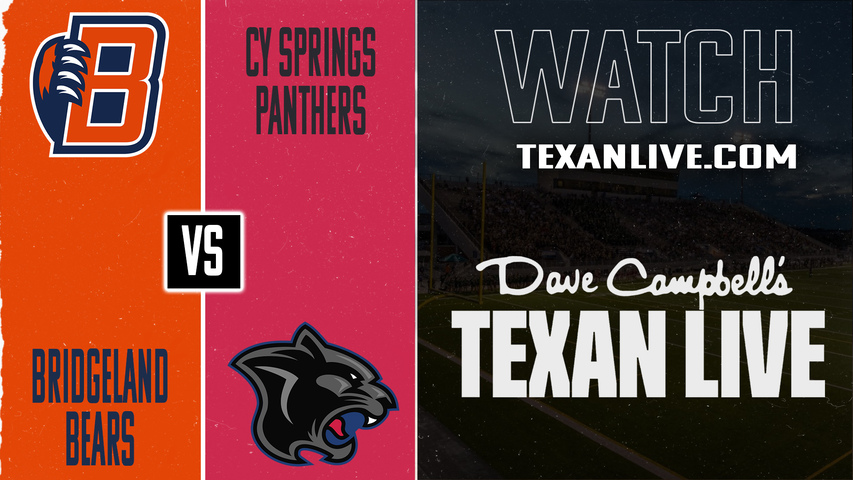 Bridgeland vs Cy Springs - 6:00PM - 10/4/2025 - Football - Live from Pridgeon Stadium