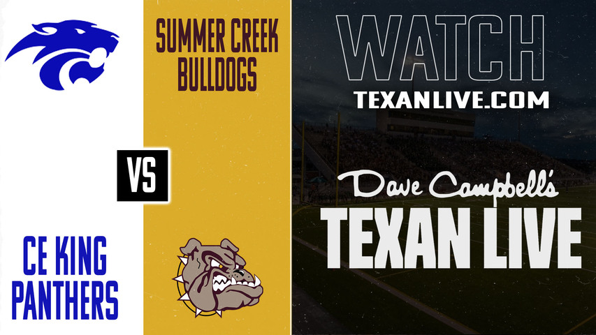 CE King vs Summer Creek - 7:00PM - 10/9/2025 - Football - Live from Turner Stadium