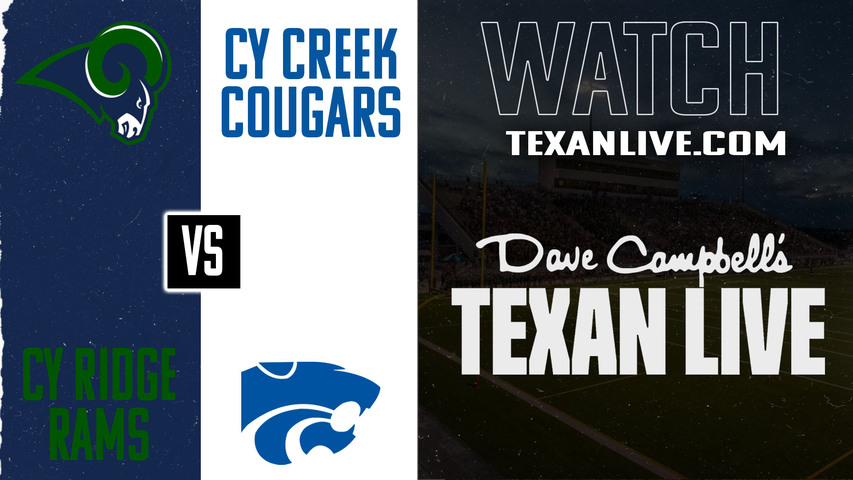 Cy Ridge vs Cy Creek - 7:00PM - 10/10/2025 - Football - Live from ...