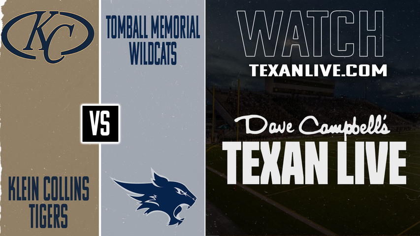 Klein Collins vs Tomball Memorial - 7:00PM - 10/10/2025 - Football - Live from Tomball ISD Stadium