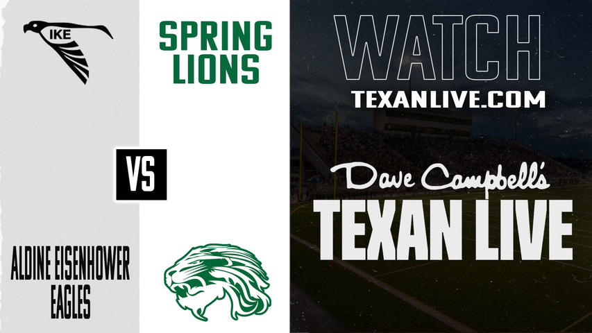 Eisenhower vs Spring - 7:00PM - 10/10/2025 - Football - Live from Planet Ford Stadium
