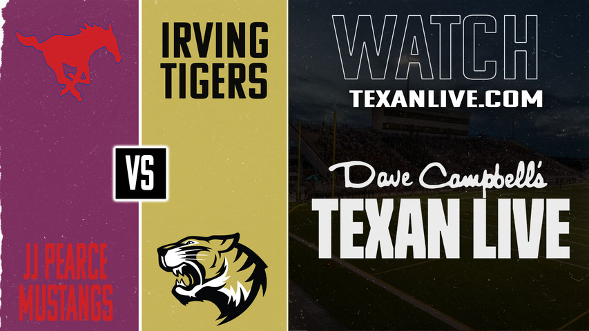 JJ Pearce vs Irving - 7:00PM - 10/9/2025 - Football - Live from Joy and Ralph Ellis Stadium