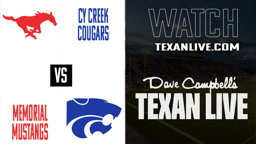Spring Branch Memorial vs Cy Creek - 6:30PM - 10/16/2025 - Football - Live from Pridgeon Stadium