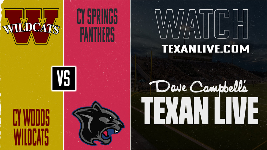 Cy Woods vs Cy Springs - 7:00PM - 10/17/2025 - Football - Live from Pridgeon Stadium