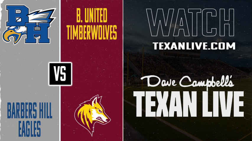 Barbers Hill vs Beaumont United - 7:00PM - 10/17/2025 - Football - Live from Beaumont Doggett Stadium