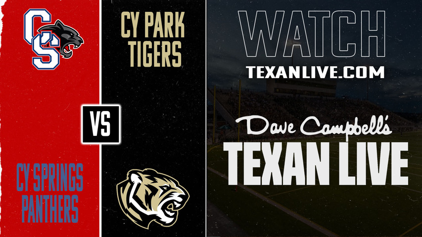 Cy Springs vs Cy Park – 6:30PM – 10/23/2025 – Football – Live from CFFCU Stadium