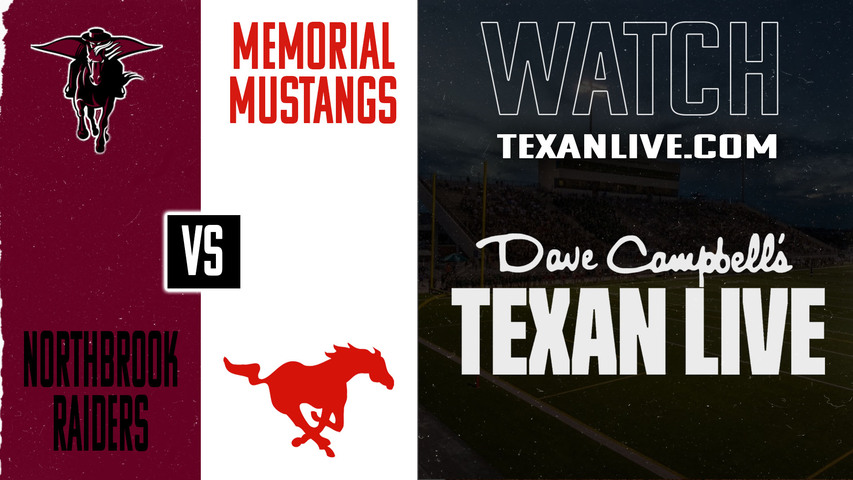 Northbrook vs Spring Branch Memorial – 6:30PM – 10/23/2025 – Football – Live from Tully Stadium