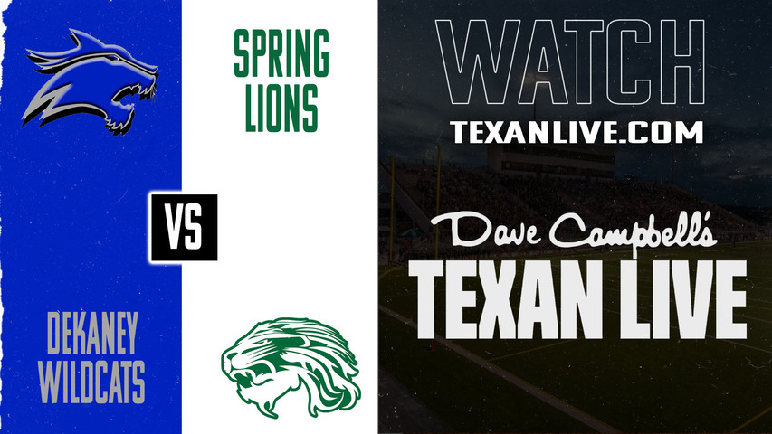 Dekaney vs Spring – 7:00PM – 10/24/2025 – Football – Live from Planet Ford Stadium