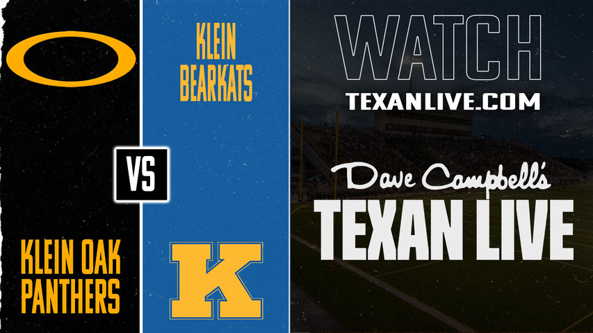 Klein Oak vs Klein – 7:00PM – 10/24/2025 – Football – Live from Klein ISD Memorial Stadium