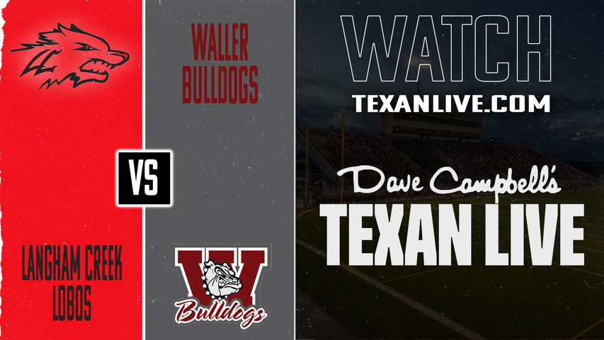Waller vs Langham Creek – 7:00PM – 10/24/2025 – Football – Live from Daikin Stadium