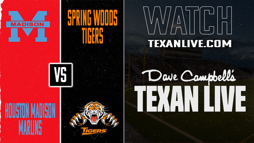 Houston Madison vs Spring Woods – 7:00PM – 10/24/2025 – Football – Live from Tully Stadium