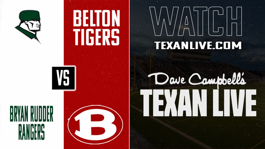 Rudder vs Belton – 6:00PM – 10/24/2025 – Football – Live from Tiger Field