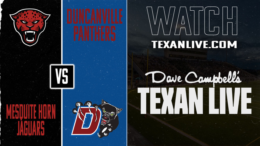 Mesquite Horn vs Duncanville – 7:00PM – 10/23/2025 – Football – Live from Panther Stadium