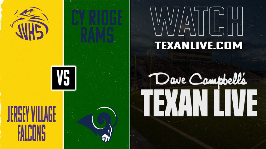 Jersey Village vs Cy Ridge – 2:00PM – 10/24/2025 – Football – Live from Pridgeon Stadium