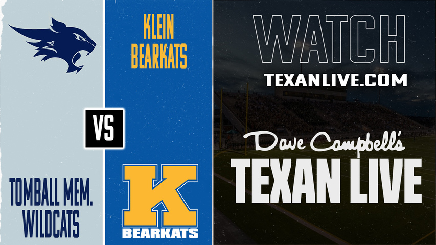 Tomball Memorial vs Klein – 7:00PM – 10/30/2025 – Football – Live from Klein Memorial Stadium