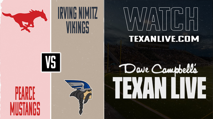 JJ Pearce vs Irving Nimitz – 7:00PM – 10/30/2025 – Football – Live from Joy and Ralph Ellis Stadium