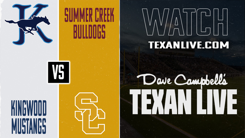 Kingwood vs Summer Creek – 7:00PM – 10/31/2025 – Football – Live from Turner Stadium