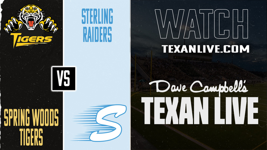 Spring Woods vs Houston Sterling – 7:00PM – 10/31/2025 – Football – Live from Barnett Stadium