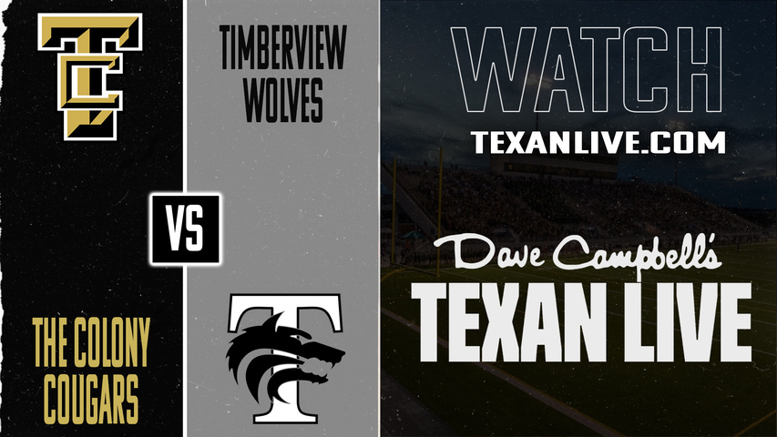 The Colony vs Mansfield Timberview – 7:00PM – 10/31/2025 – Football – Live from RL Anderson Stadium