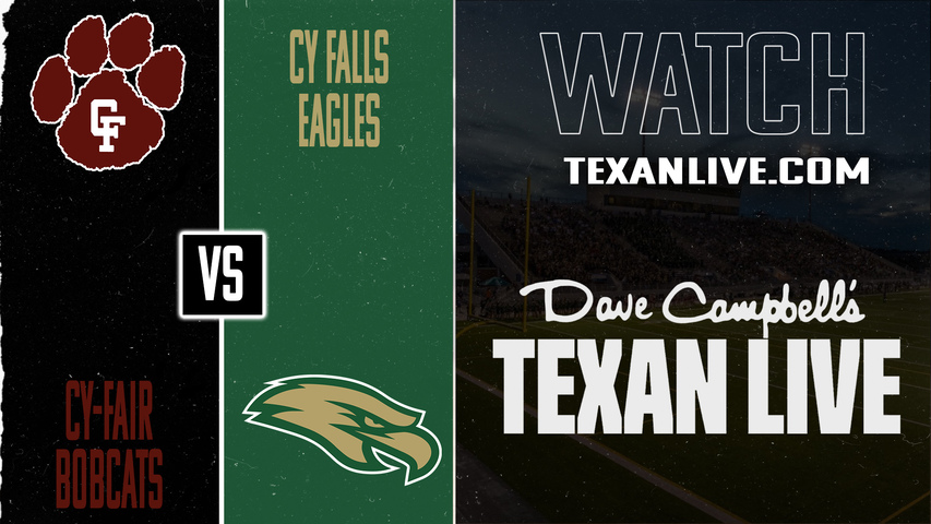 Cy-Fair vs Cy Falls – 7:00PM – 10/31/2025 – Football – Live from Pridgeon Stadium