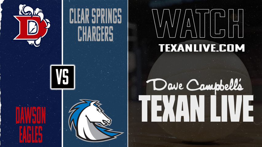 Dawson vs Clear Springs – 7:00 pm – 11/3/2025 – Volleyball – Area Round – Live from Friendswood High School