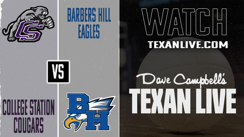 College Station vs Barbers Hill – 6:00 pm – 11/4/2025 – Volleyball – Area Round – Live from Cy Falls High School