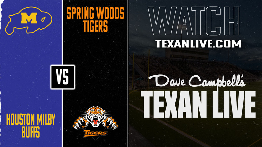 Milby vs Spring Woods – 6:30 pm – 11/6/2025 – Football – Live from Tully Stadium