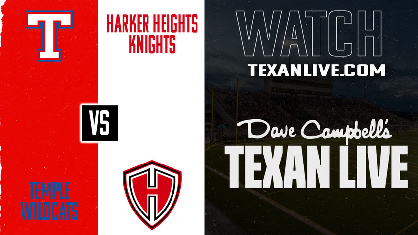 Temple vs Harker Heights – 7:00 pm – 11/6/2025 – Football – Live from Buckley Stadium