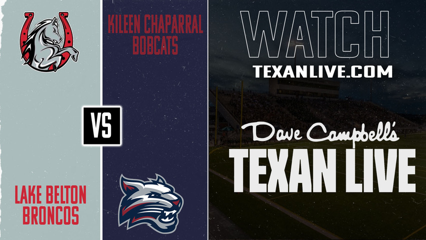 Lake Belton vs Killeen Chaparral – 7:00 pm – 11/6/2025 – Football – Live from Searles Stadium