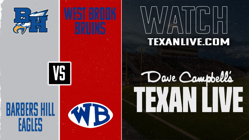 Barbers Hill vs West Brook – 7:00 pm – 11/7/2025 – Football – Live from Beaumont Doggett Family Stadium