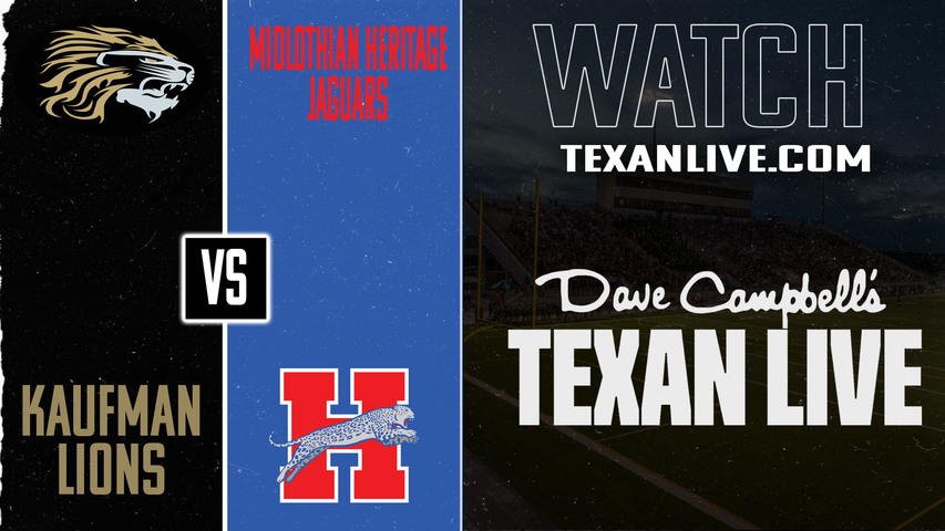 Kaufman vs Midlothian Heritage – 7:00 pm – 11/7/2025 – Football – Live from Midlothian