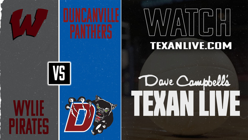 Wylie vs Duncanville – 6:30 pm – 11/3/2025 – Volleyball – Area Round – Live from Forney High School