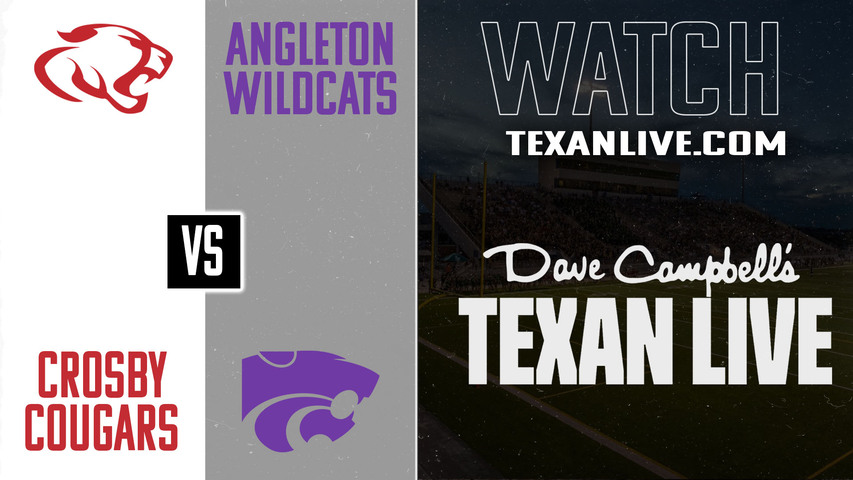 Crosby vs Angleton – 7:00 pm – 11/7/2025 – Football – Live from Wildcat Stadium