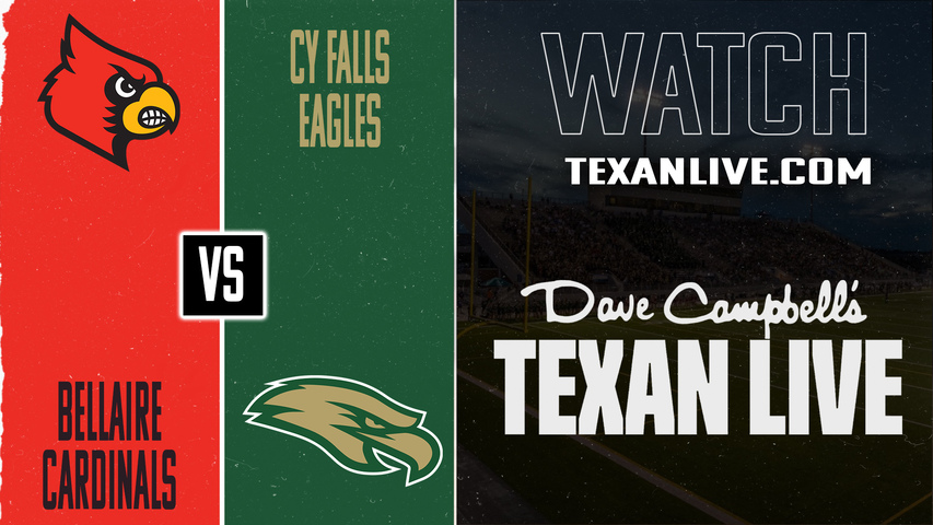 Bellaire vs Cy Falls – 7:00 pm – 11/14/2025 – Football – Bi-district – Playoffs – Live from Pridgeon Stadium