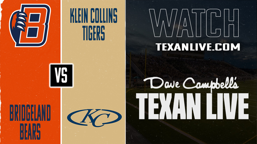 Bridgeland vs Klein Collins – 7:00 pm – 11/14/2025 – Football – Bi-district – Playoffs – Live from Klein Memorial