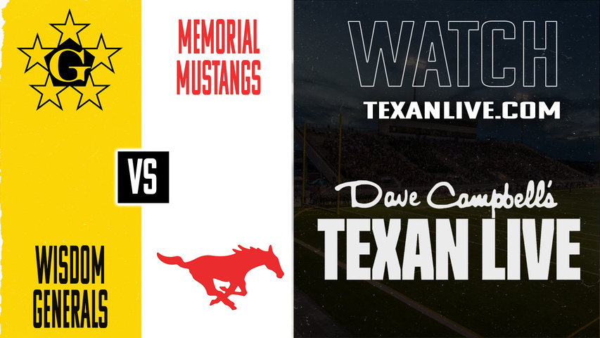 Houston Wisdom vs Memorial – 7:00 pm – 11/14/2025 – Football – Bi-district – Playoffs – Live from Tully Stadium