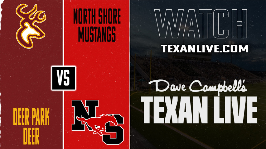 Deer Park vs North Shore – 7:00 pm – 11/14/2025 – Football – Bi-district – Playoffs – Live from Galena Park ISD Stadium