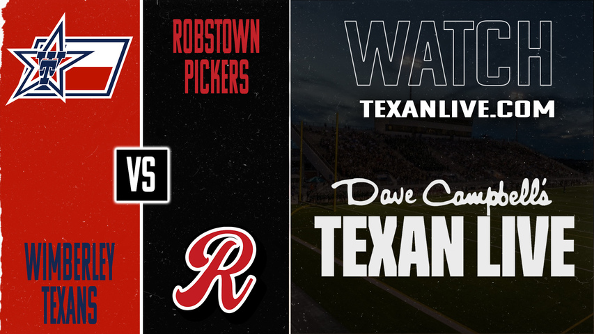 Wimberley vs Robstown – 7:00 pm – 11/20/2025 – Football – Area – Playoffs – Live from Beeville Veterans Memorial Stadium