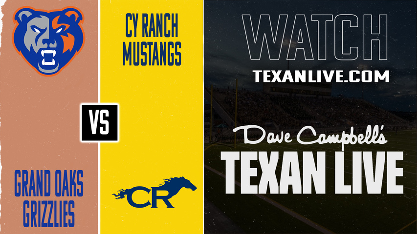 Grand Oaks vs Cy Ranch – 7:00 pm – 11/21/2025 – Football – Area – Playoffs – Live from Tomball ISD Stadium