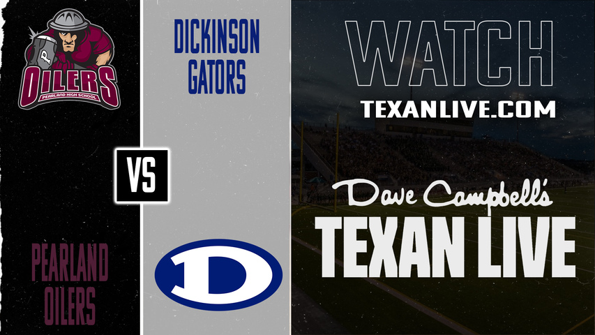 Pearland vs Dickinson – 7:00 pm – 11/21/2025 – Football – Area – Playoffs – Live from Challenger-Columbia Stadium