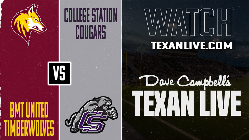 Beaumont United vs College Station – 7:00 pm – 11/21/2025 – Football – Area – Playoffs – Live from Maddry Stadium