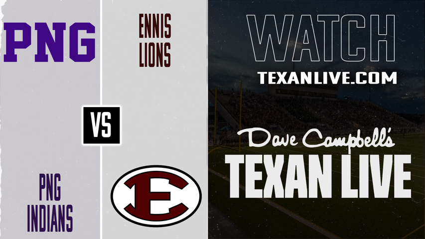 Port Neches Groves vs Ennis – 7:00 pm – 11/21/2025 – Football – Area – Playoffs – Live from Montgomery ISD Stadium