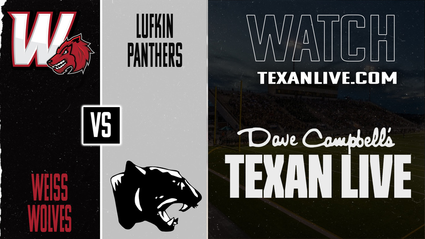 Pflugerville Weiss vs Lufkin – 7:00 pm – 11/21/2025 – Football – Area – Playoffs – Live from Woodforest Bank Stadium