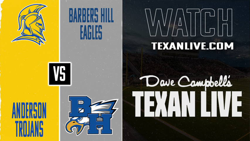 Barbers Hill vs Austin Anderson – 5:00 pm – 11/22/2025 – Football – Area – Playoffs – Live from CFFCU Stadium