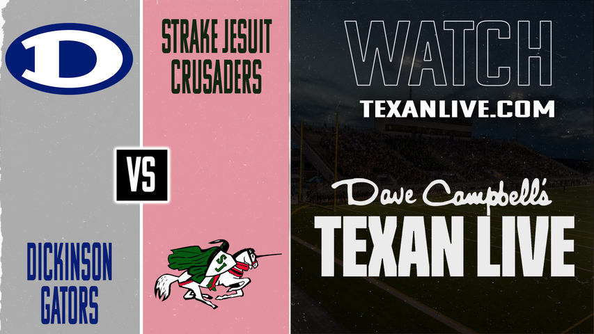 Dickinson vs Strake Jesuit – 7:00pm – 11/28/2025 – Football – Regional Semifinals – Playoffs – Live from La Porte Bulldog Stadium