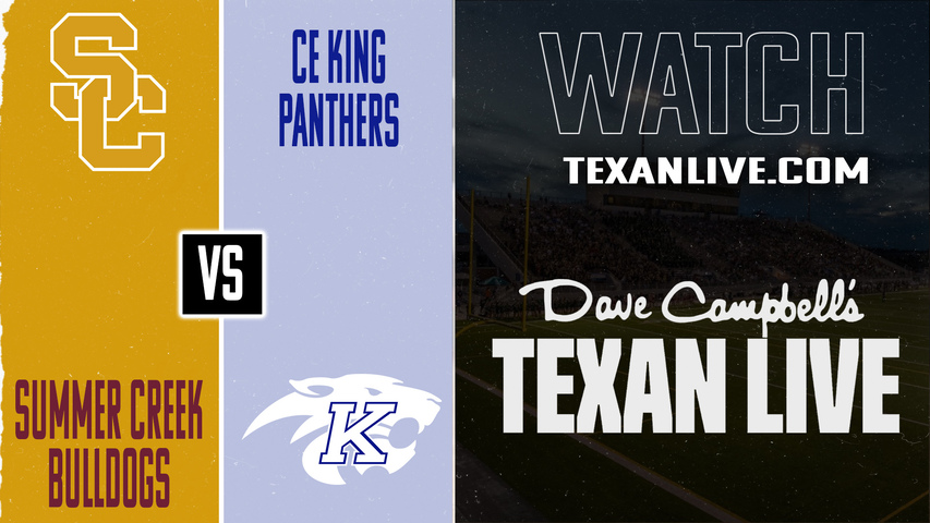 Summer Creek vs CE King – 7:00pm – 12/5/2025 – Football – Regional Finals – Playoffs – Live from Thorne Stadium