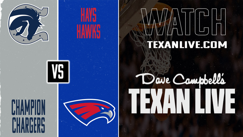 Boerne Champion vs Hays – Girls at 6:30 PM – Then Boys at 7:45PM Cedar Creek vs Hays - 12/9/2025 – Basketball – Live from Hays High School
